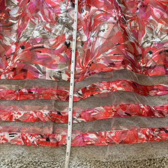 NWT Anthropologie Sachin + Babi Strawberry Hill Tulle Midi Skirt Women’s 6 Event - Picture 8 of 10